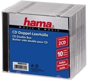 Hama CD Double Jewel Case Standard - Pack of 10 - Transparent