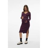 VERO MODA MATERNITY VMMSABA RIB LS V-NECK BELT DRESS GA NOOS Mini Jurk Dames S Winetasting