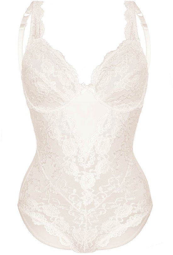Sassa Mode corrigerende body Classic Lace met kant ecru
