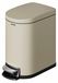 StarTech Vuilnisbak Smalle afvalbak 6 liter RVS Met deksel Binnenbak Soft-close sluiting Crèmekleur