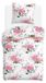 Motif rose floral couverture en flanelle 140x200