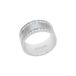 JOOP! Bague en acier inoxydable et nacre pour femme, avec zircone synthétique, blanche, livrée dans un coffret cadeau