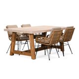BUITEN living Velora/Carlos taupe dining tuinset