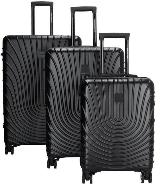 Enrico Benetti Calgary 3-delige Kofferset Black