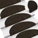 vidaXL - Trapmatten - Zelfklevend - 30 stuks - 56x17x3 cm - Donkerbruin - Halfrond
