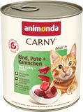 animonda Carny Adult kattenvoer, nat voer voor volwassen katten, 6 x 800 g