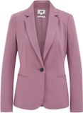 WE Fashion Dames getailleerde jersey stretch blazer - Old rose - Maat XL