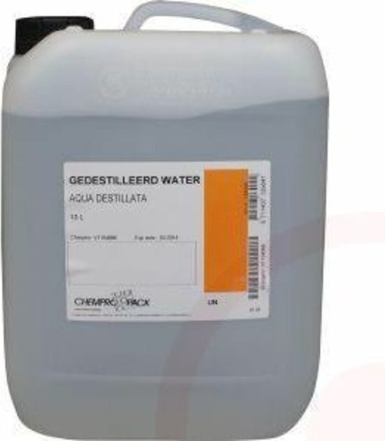 Chempropack Gedestilleerd water 10ltr