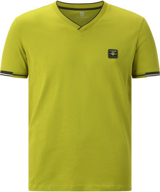 Jan Vanderstorm heren T-shirt - 80/82 - groen - Plus Size