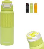 Kambukka Elton Geïsoleerde waterfles 750ml - Mojito Summer met 3-in-1 lid en makkelijke reiniging - Fluo Groen