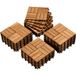 Costoffs Dalles emboîtables pour terrasse - 27 pièces - 31 × 31 cm
