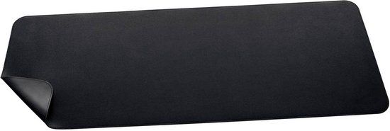 Sigel bureauonderlegger - 80 x 30 cm - zwart/zwart - dubbelzijdig