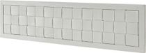 [en.casa] Tête de lit Tervo velours 140x50x5 cm gris