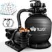 tillvex Système de filtration de sable 10 m³/h + 800g boules filtrantes
