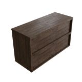 Saniclass Holz Frame Badkamermeubelset - 120x45x62cm - mat eiken charcoal