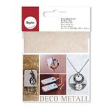 Rayher 22655000 Deco-metalen set, 9x9cm, koper/goud/zilver, SB-Btl 6Bl