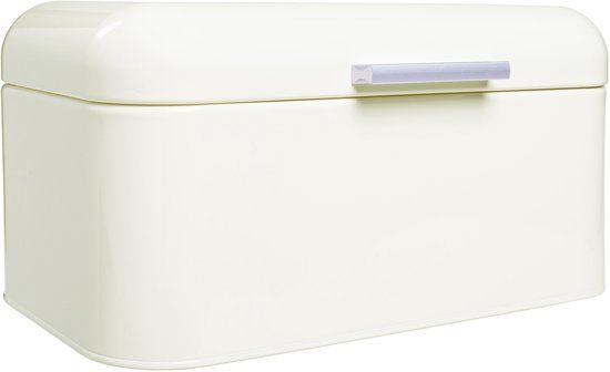 QUVIO Broodtrommel - Beige - Metaal - 9.5 liter
