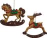 Decoris Gewei Plastic L10.5B2.5H11.5 cm Bruin A2