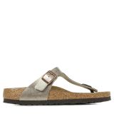 Birkenstock Sandales Gizeh Taupe Irisé