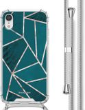 iMoshion Hoesje iPhone XR - Back Cover - Petrol Green Graphic