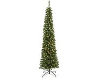 Everlands Pencil Pine - Smalle Kunstkerstboom met Verlichting Vert 2,1m x 60cm
