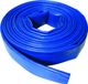 Merkloos Platte afvoerslang blauw PVC, 10 m x 25 mm