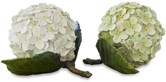 LOBERON Sierbloem set van 2 Hortensie groen/wit