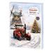 Der Räucherkerzen Der echte Räucherkerzen-Adventskalender: mit stimmungsvollem Traktor-im-Schnee-Motiv