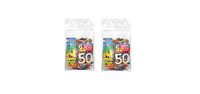 GIZEH 20584 Gizeh actieve koolstoffilter-Slim Size 6mm Rainbow-2 zakken met een 50 100 filters, papier