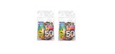 GIZEH 20584 Gizeh actieve koolstoffilter-Slim Size 6mm Rainbow-2 zakken met een 50 100 filters, papier