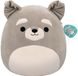 Squishmallows Jazwares Squishmallows Shaun Schnauzer knuffel - Grijs - 40 cm