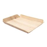 50 Wood 50 stuks - rechthoekige sproeiers 15 x 11,5 x 1,5 cm, natuurlijk hout