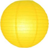 Merkloos Brandvertragende lampion geel 25 cm - brandwerend