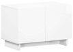 Meuble TV blanc laqué 60 x 34.5 x 40 cm Bois transformé