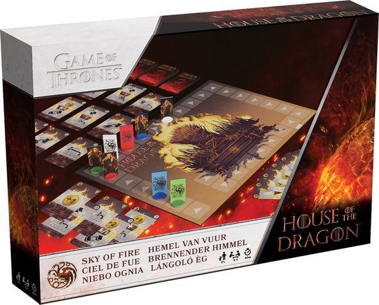 House of Dragon: Sky of Fire - Bordspel - Deckbuilding - Strategie - Volwassenen - Game of Thrones Prequel - Shuffle - 17+