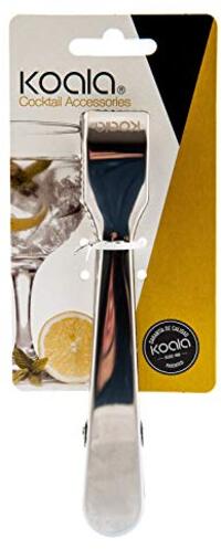 Koala Ice Tong - Stainless Steel - Metallic - 17x2.5x7.7 cm