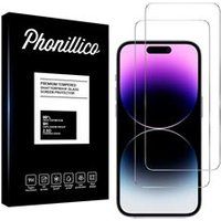 Phonillico® Gehard glas voor iPhone 15 PLUS [Pack 2]