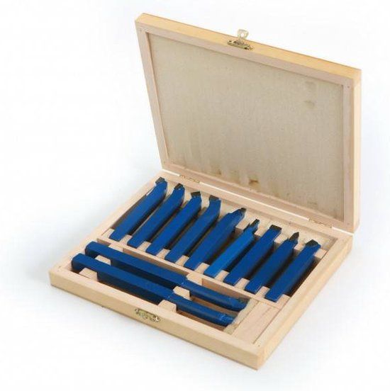 HBM 8 x 8 mm 11-delige widia beitelset