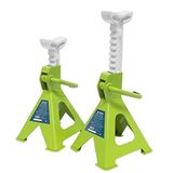 Sealey VS2002HV Rateltype assteunen (paar) 2 ton capaciteit per standaard - Hi-Vis Green