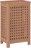 vidaXL Wasmand 35x25x60 cm Massief Teakhout Bruin