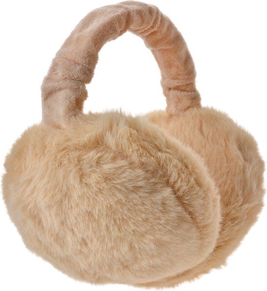 Clayre & Eef Oorwarmers - Beige - One Size - Polyester - Dames