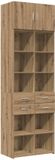 vidaXL Opbergkast met planken, Artisan eikenhout, 70 x 42,5 x 225 cm