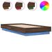VidaXL Bedframe met LED-verlichting, bruin eiken, 90x190 cm