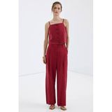 Mango mouwloze top rood