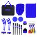 DNA MOTORING TOOLS-00279 Reinigingsgereedschapsset met draagtas voor auto-interieur en exterieur dashboard ventilatierooster