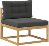 vidaXL - Buiten - Midden - Sofa - Polyester - Wit