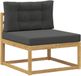 vidaXL - Buiten - Midden - Sofa - Polyester - Wit