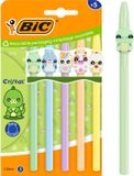 BIC Cristal Pastel Vibbies Balpennen – Blauw Medium (1.0 mm) – Set van 5