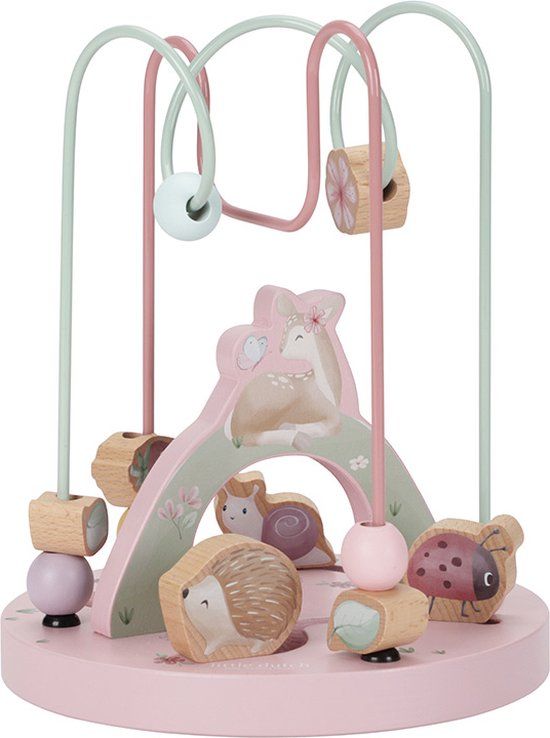 Little Dutch Activiteitenspiraal groot - Fairy Garden - Roze - Hout - 18+ maanden