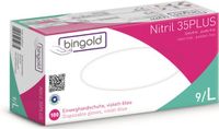 Bingold 35PLUS Nitril Wegwerphandschoenen, Poedervrij, Violet Blauw, Maat L, 100 stuks
